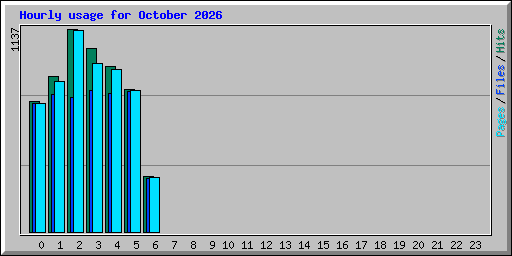 Hourly usage for October 2026